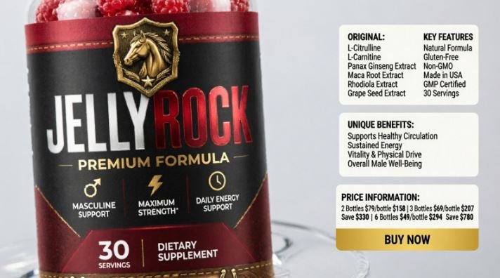 Jelly Rock Male Performance Gummies